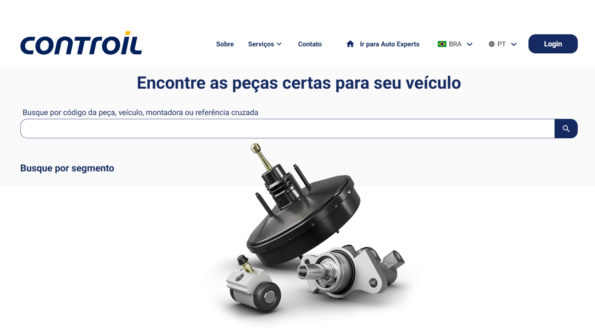 Plataforma Auto Experts garante agilidade na identifica��o de pe�as do amplo portf�lio da Controil com busca por placa do ve�culo